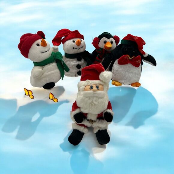 VTG The Windsor Collection International Santa Plush Dolls Sears Lot of 5 - Picture 1 of 16